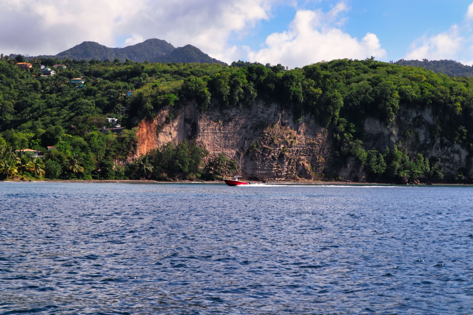 The Saint Lucia coastline near Castries
