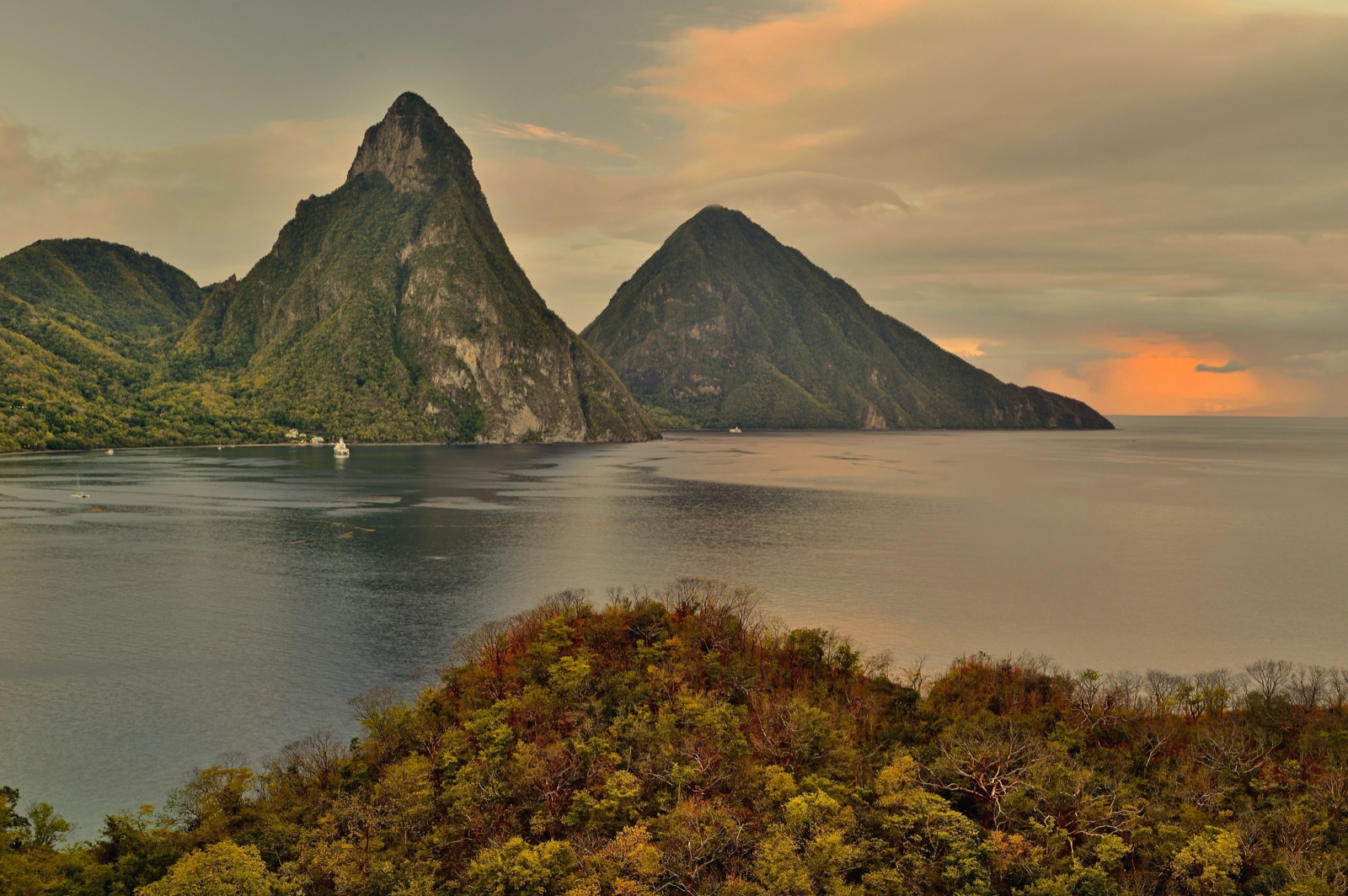 The south of Saint Lucia near Vieux Fort